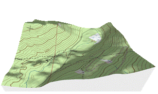 3D topo map